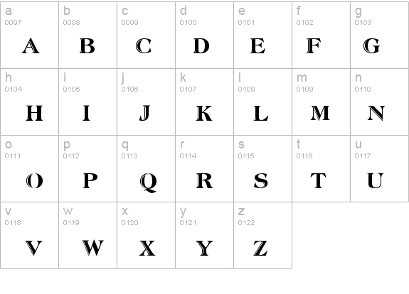 Atlantic Inline details - Free Fonts at FontZone.net