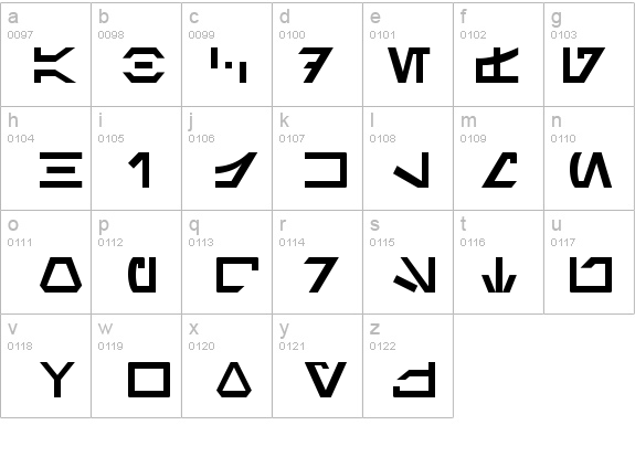 Aurebesh Normal details - Free Fonts at FontZone.net