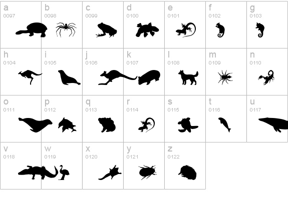 AussieIcons details - Free Fonts at FontZone.net