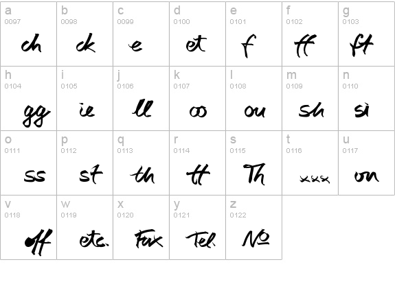 AutographScriptEF-BoldExtras details - Free Fonts at FontZone.net