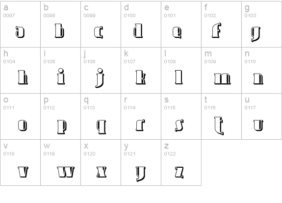 Avondale - Shaded details - Free Fonts at FontZone.net