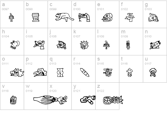 aztec details - Free Fonts at FontZone.net