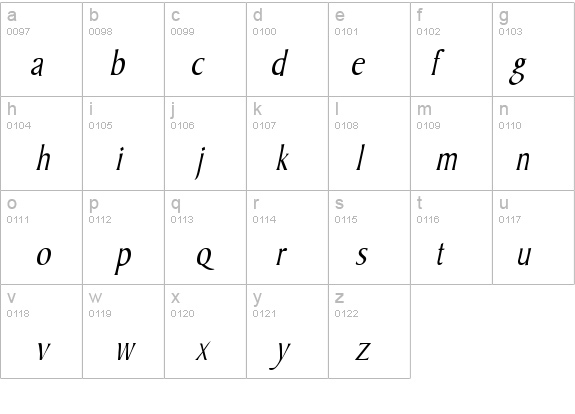 Barrett-Condensed Italic details - Free Fonts at FontZone.net