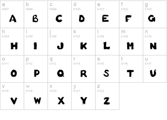 !Basket of Hammers Bold details - Free Fonts at FontZone.net