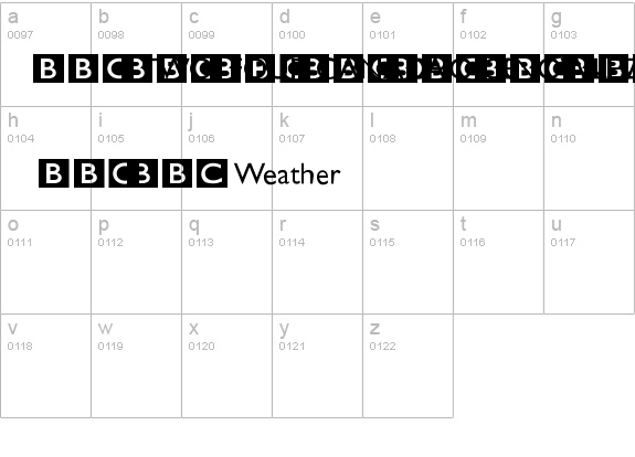 BBC Striped Channel Logos details - Free Fonts at FontZone.net