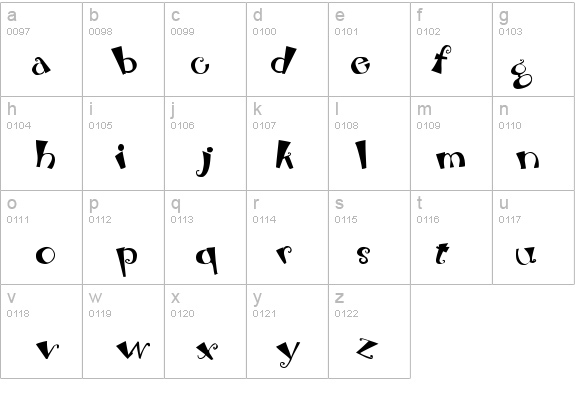 Bebop details - Free Fonts at FontZone.net