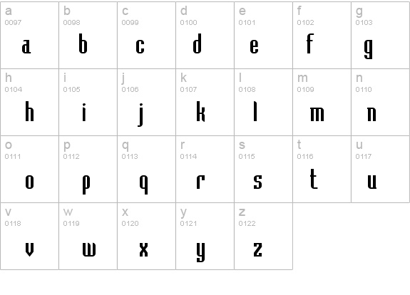 Bedrock T. details - Free Fonts at FontZone.net