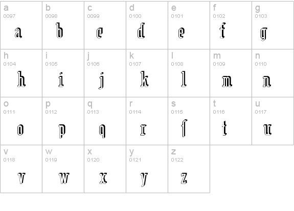 Berlin Email Serif Shadow details - Free Fonts at FontZone.net