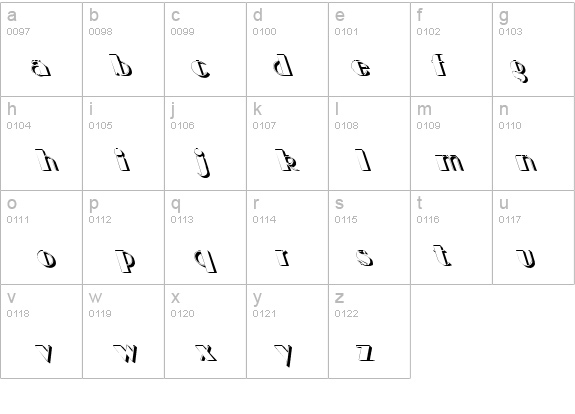 BIGCSHAD Lefty details - Free Fonts at FontZone.net