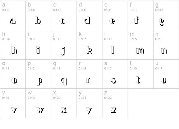 BIGCSHAD-Normal details - Free Fonts at FontZone.net