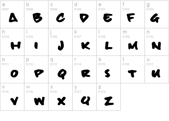 billieBoldHand details - Free Fonts at FontZone.net