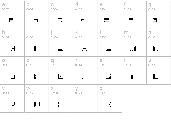 BIN Outline details - Free Fonts at FontZone.net