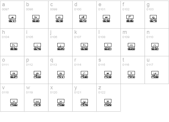 Binary BRK details - Free Fonts at FontZone.net