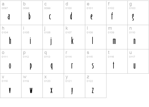 Binner Gothic details - Free Fonts at FontZone.net