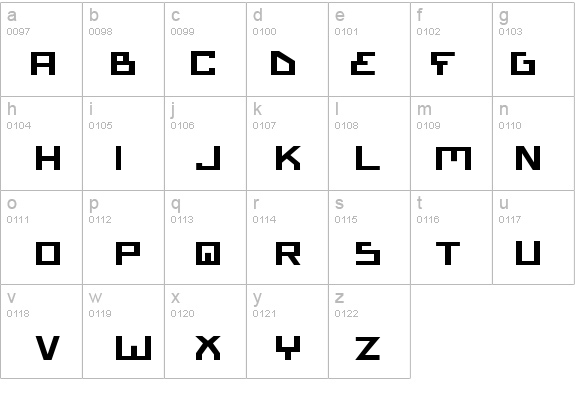 Bionic Type Expanded Bold details - Free Fonts at FontZone.net