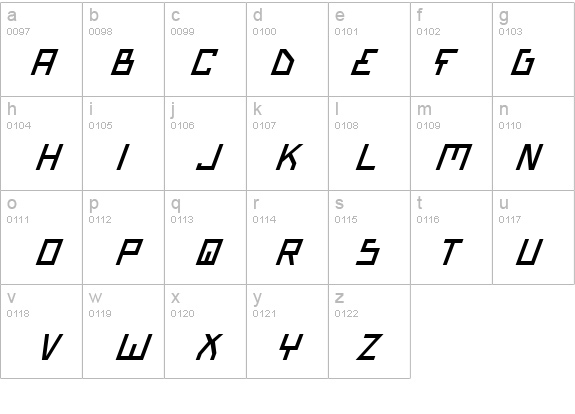 Bionic Type Italic details - Free Fonts at FontZone.net