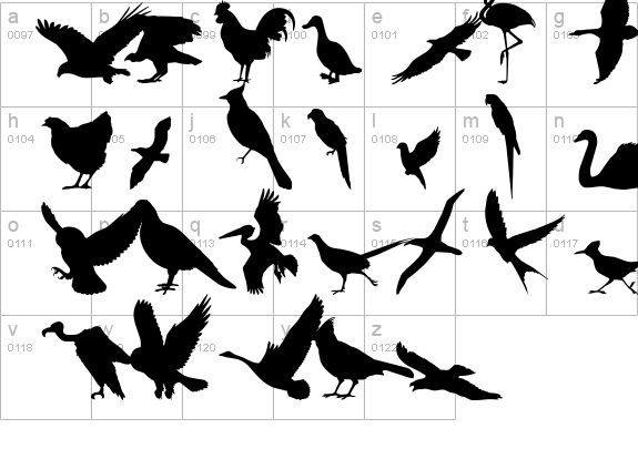 Birds of a Feather details - Free Fonts at FontZone.net
