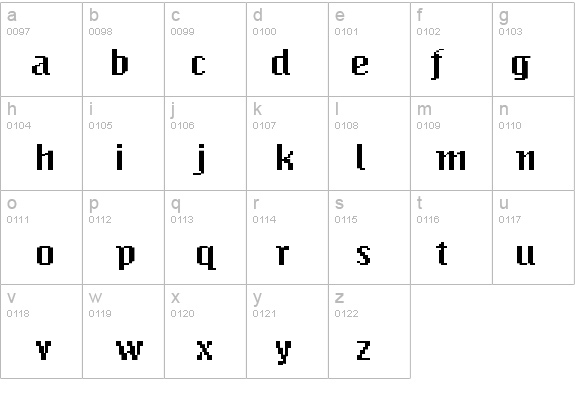 BitmapWide Regular details - Free Fonts at FontZone.net