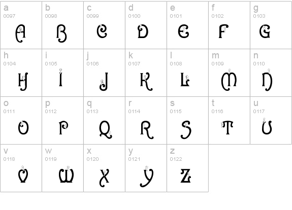 BJF Snowbird details - Free Fonts at FontZone.net