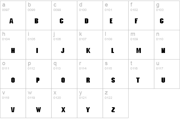Block Wide Bold details - Free Fonts at FontZone.net