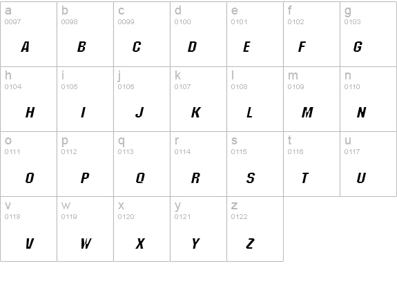 Block Wide Italic details - Free Fonts at FontZone.net