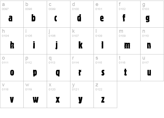 BlockDRegExtCon details - Free Fonts at FontZone.net