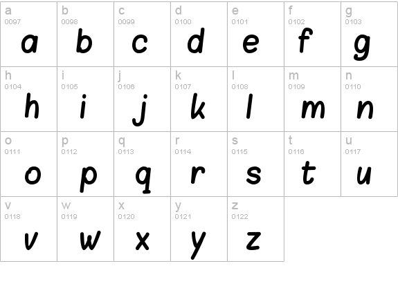 Blokletters Viltstift details - Free Fonts at FontZone.net