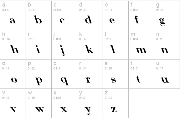 Bodoni Bold Lefty details - Free Fonts at FontZone.net