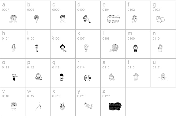 BonecaS de Pano details - Free Fonts at FontZone.net