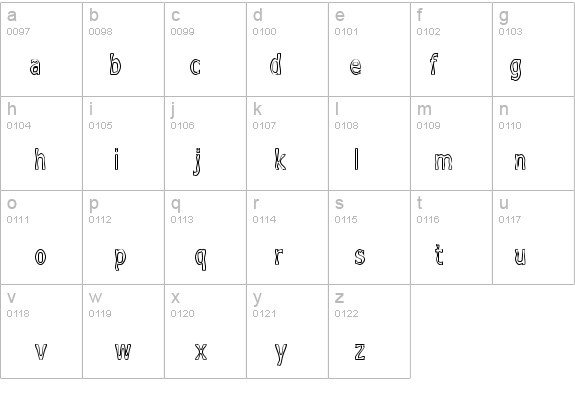 Boneribbon Tall Outline details - Free Fonts at FontZone.net
