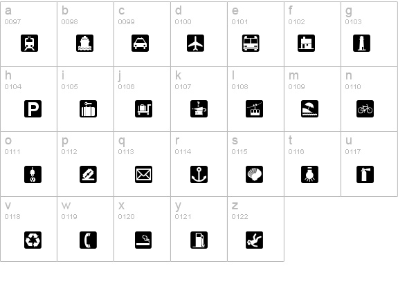 BOUTON International Symbols details - Free Fonts at FontZone.net