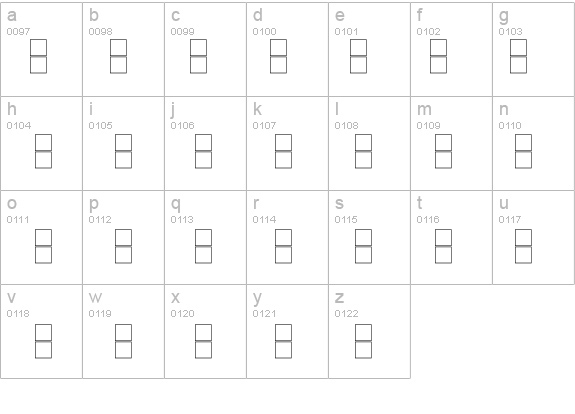 Boxes details - Free Fonts at FontZone.net