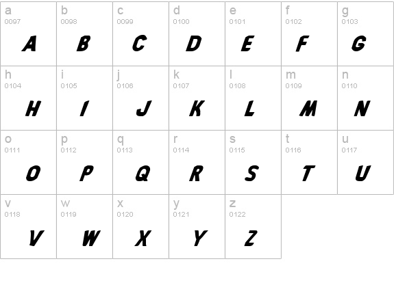 Bronic Italic details - Free Fonts at FontZone.net