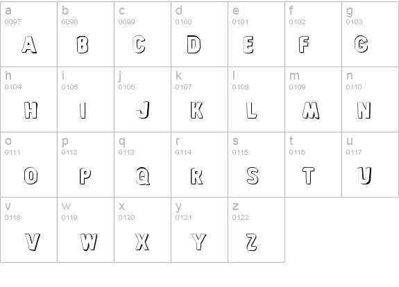 Bronic Shadow details - Free Fonts at FontZone.net