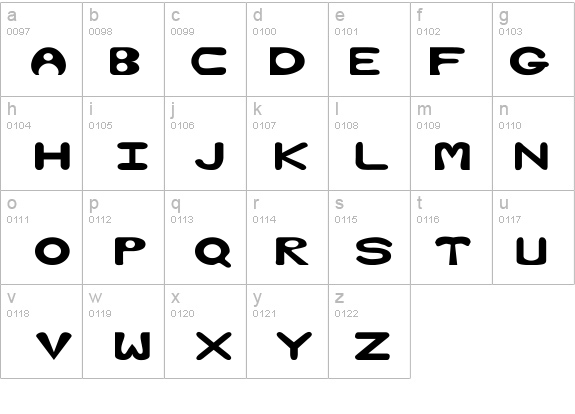 Bubble Wide details - Free Fonts at FontZone.net