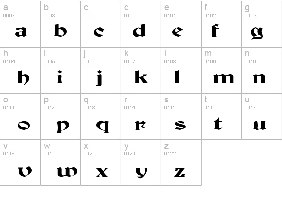 BuckinghamWide Regular details - Free Fonts at FontZone.net