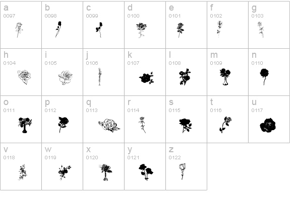 Buds and Blossoms details - Free Fonts at FontZone.net