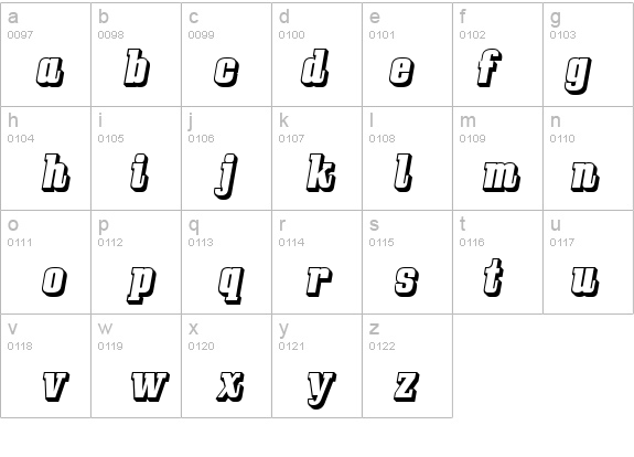 Bullpen 3D details - Free Fonts at FontZone.net