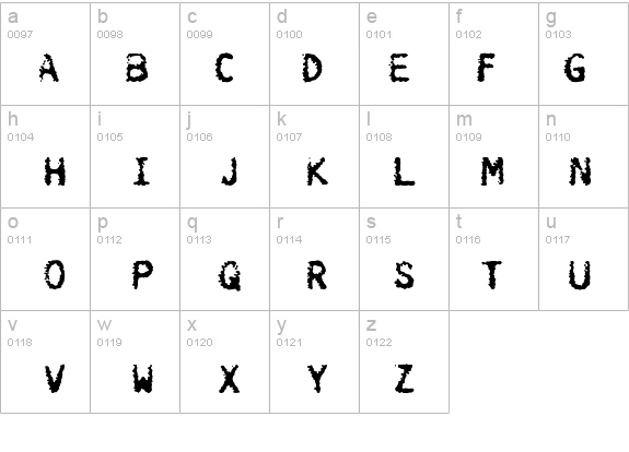 Burokrat-Two details - Free Fonts at FontZone.net