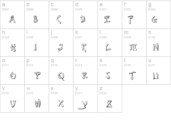 Bushido Shadow details - Free Fonts at FontZone.net