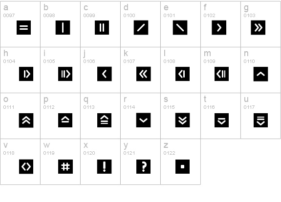 ButtonBonus-SquareNegative details - Free Fonts at FontZone.net
