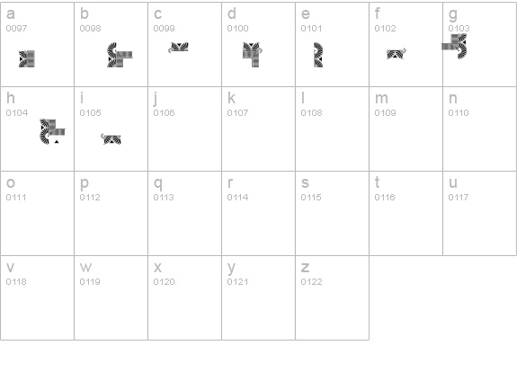 ByDesign Borders4 details - Free Fonts at FontZone.net