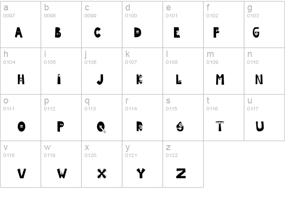 Byte  Caps details - Free Fonts at FontZone.net