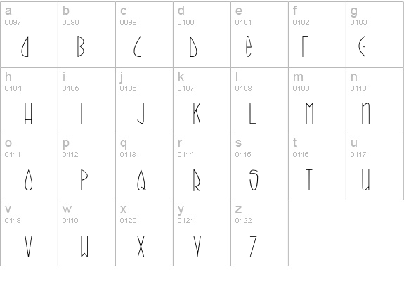 call it skinny details - Free Fonts at FontZone.net