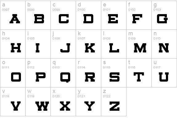 Canarsie Slab JL details - Free Fonts at FontZone.net