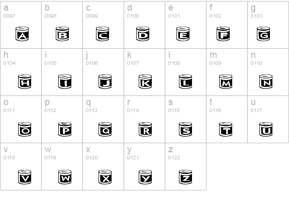 CanGoods details - Free Fonts at FontZone.net