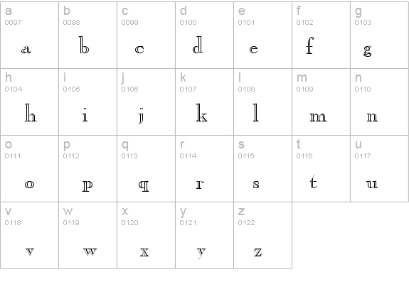 Cas Open Face Normal details - Free Fonts at FontZone.net