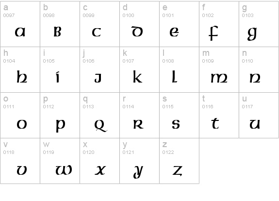 Celtic-Condensed Normal details - Free Fonts at FontZone.net