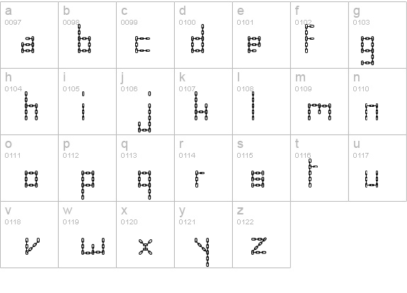 Chain Letter details - Free Fonts at FontZone.net