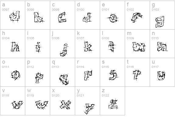 Chaotic Circuit details - Free Fonts at FontZone.net